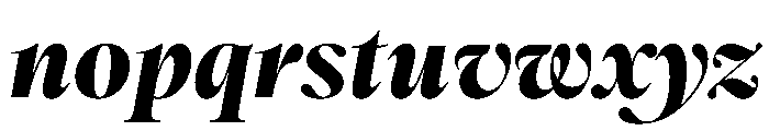 Romie HeavyItalic Font LOWERCASE