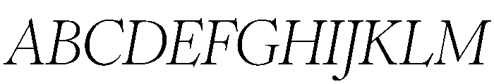Romie Italic B6209523 Font UPPERCASE
