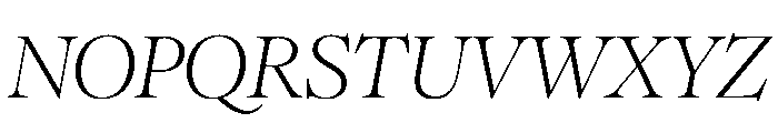 Romie Italic B6209523 Font UPPERCASE