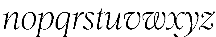 Romie Italic B6209523 Font LOWERCASE