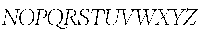 Romie Italic Font UPPERCASE
