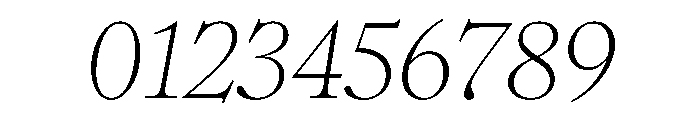 Romie LightItalic Font OTHER CHARS