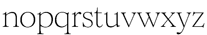 Romie Light Font LOWERCASE