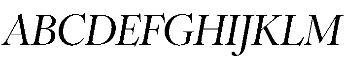 Romie MediumItalic Font UPPERCASE