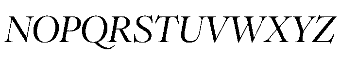 Romie MediumItalic Font UPPERCASE