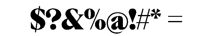 Rondeau Black Font OTHER CHARS