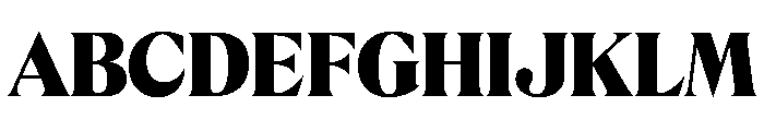Rondeau Black Font UPPERCASE