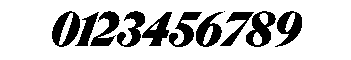 Rondeau BlackItalic Font OTHER CHARS