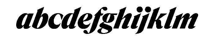 Rondeau BlackItalic FONT