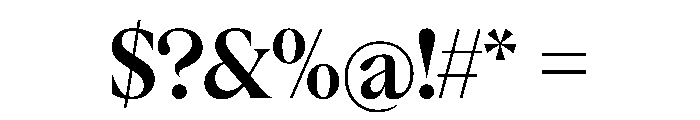 Rondeau Bold Font OTHER CHARS