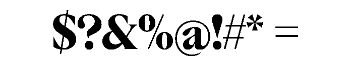 Rondeau Extrabold Font OTHER CHARS
