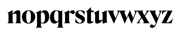 Rondeau Extrabold Font LOWERCASE