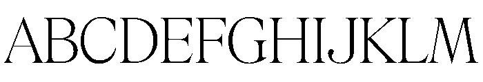 Rondeau Extralight Font UPPERCASE