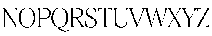 Rondeau Extralight Font UPPERCASE