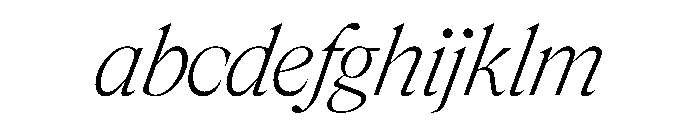 Rondeau ExtralightItalic FONT