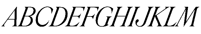 Rondeau LightItalic Font UPPERCASE