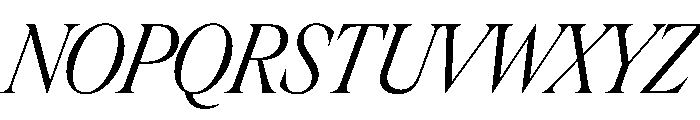 Rondeau LightItalic Font UPPERCASE