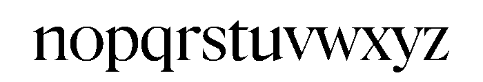 Rondeau Regular Font LOWERCASE