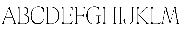 Rondeau Thin Font UPPERCASE