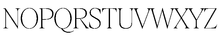 Rondeau Thin Font UPPERCASE
