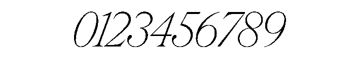 Rondeau ThinItalic Font OTHER CHARS