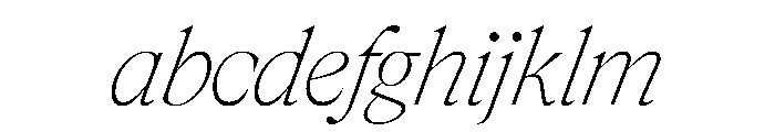 Rondeau ThinItalic FONT