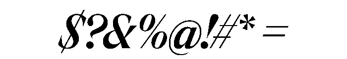 RondeauTest BoldItalic Font OTHER CHARS