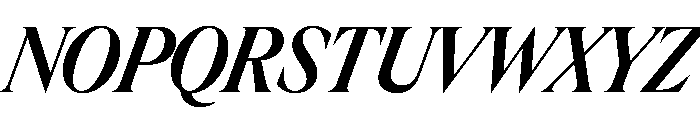 RondeauTest BoldItalic Font UPPERCASE