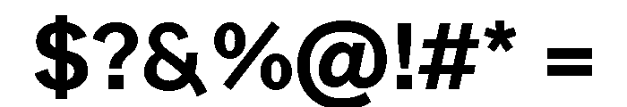 Ronzino Bold Font OTHER CHARS