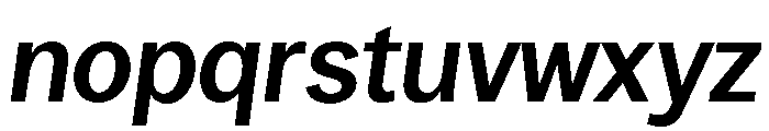 Ronzino BoldOblique Font LOWERCASE