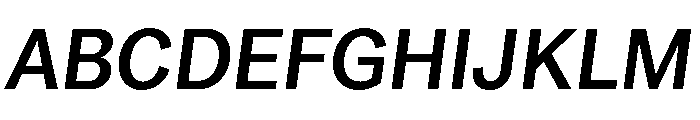 Ronzino MediumOblique Font UPPERCASE