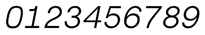 Roobert TRIAL MonoLightItalic Instance Font OTHER CHARS