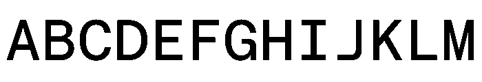 Roobert TRIAL MonoMedium Instance Font UPPERCASE
