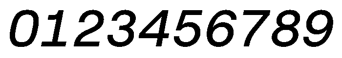 Roobert TRIAL MonoMediumItalic Instance Font OTHER CHARS