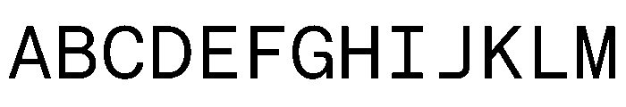 Roobert TRIAL MonoRegular Instance Font UPPERCASE