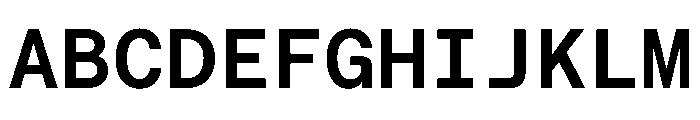 Roobert TRIAL MonoSemiBold Instance Font UPPERCASE