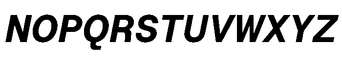 Roobert TRIAL SemiMonoBoldItalic Instance Font UPPERCASE