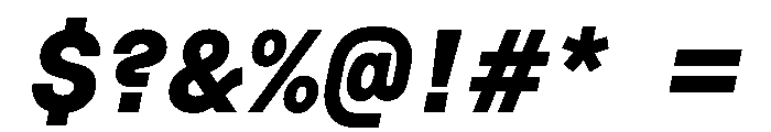 Roobert TRIAL SemiMonoHeavyItalic Instance Font OTHER CHARS