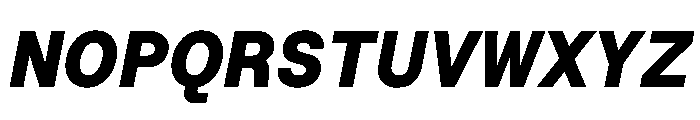 Roobert TRIAL SemiMonoHeavyItalic Instance Font UPPERCASE