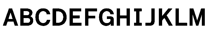 Roobert TRIAL SemiMonoSemiBold Instance Font UPPERCASE