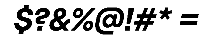 RoobertHebrew TRIAL BoldItalic Instance Font OTHER CHARS