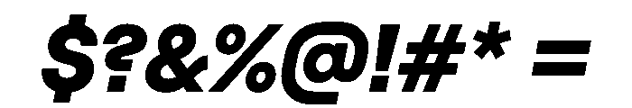RoobertHebrew TRIAL HeavyItalic Instance Font OTHER CHARS