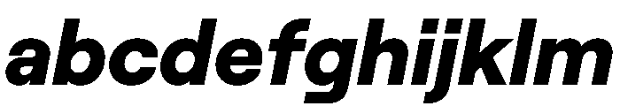 RoobertHebrew TRIAL HeavyItalic Instance FONT