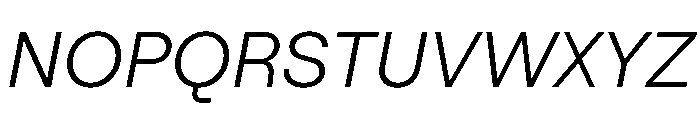 RoobertHebrew TRIAL LightItalic Instance Font UPPERCASE