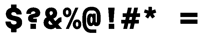 RoobertHebrew TRIAL MonoHeavy Instance Font OTHER CHARS