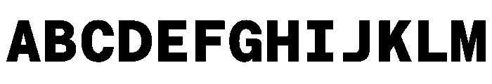 RoobertHebrew TRIAL MonoHeavy Instance Font UPPERCASE