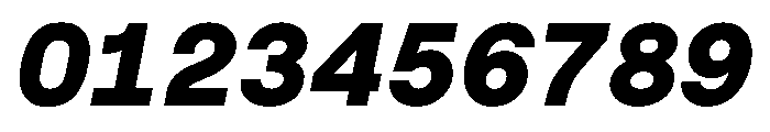 RoobertHebrew TRIAL MonoHeavyItalic Instance Font OTHER CHARS