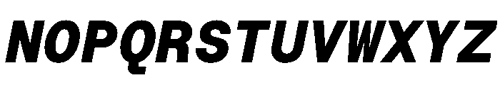 RoobertHebrew TRIAL MonoHeavyItalic Instance Font UPPERCASE