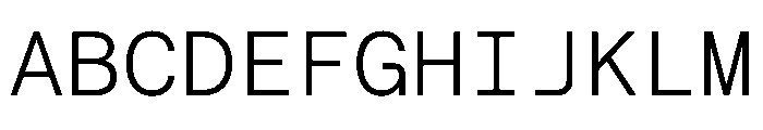RoobertHebrew TRIAL MonoLight Instance Font UPPERCASE