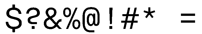 RoobertHebrew TRIAL MonoRegular Instance Font OTHER CHARS